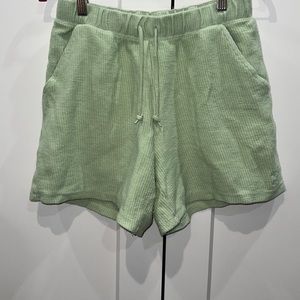 PINK - Comfortable Light Green Cotton Shorts